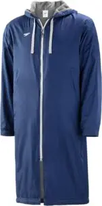 Swim coat for swimmers during colder weather mostly used for swim meets