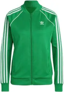 Adidas green track jacket for swimmers retro looking style