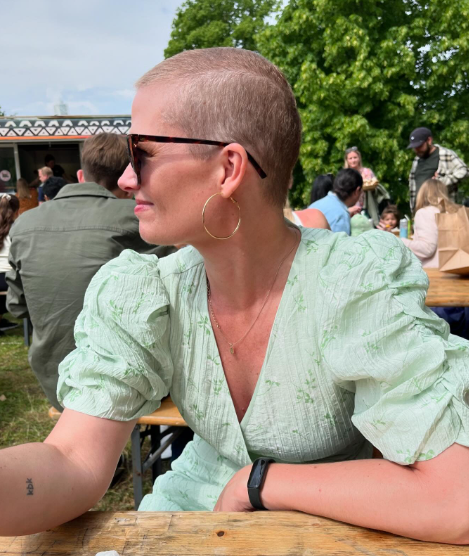 Aleksandra Anderberg after breast cancer treatment, on her helping journey